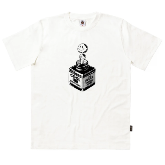 THE DUDES COOL INK SEASONAL T-SHIRT WHITE Άσπρο THE DUDES COOL INK SEASONAL T-SHIRT WHITE Άσπρο