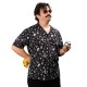 THE DUDES TRAIL BLAZER BLACK HAWAIIAN SHIRT Μαύρο THE DUDES TRAIL BLAZER BLACK HAWAIIAN SHIRT Μαύρο