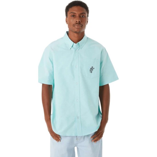 HUF Κοντομάνικο Βαμβακερό Πουκάμισο Diffused Jade HUF Κοντομάνικο Βαμβακερό Πουκάμισο Diffused Jade