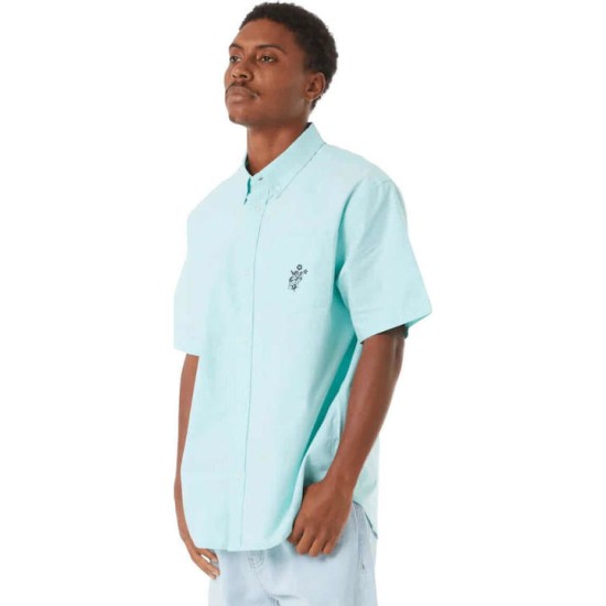 HUF Κοντομάνικο Βαμβακερό Πουκάμισο Diffused Jade HUF Κοντομάνικο Βαμβακερό Πουκάμισο Diffused Jade