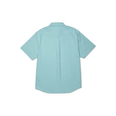 HUF Κοντομάνικο Βαμβακερό Πουκάμισο Diffused Jade