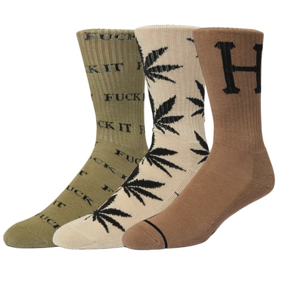HUF VARIETY 3 PACK SOCK HUF VARIETY 3 PACK SOCK