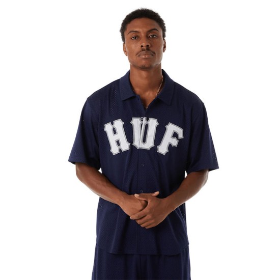 HUFΚοντομάνικο Πουκάμισο Navy HUFΚοντομάνικο Πουκάμισο Navy