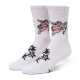 HUF Cupid Crew Sock White HUF Cupid Crew Sock White