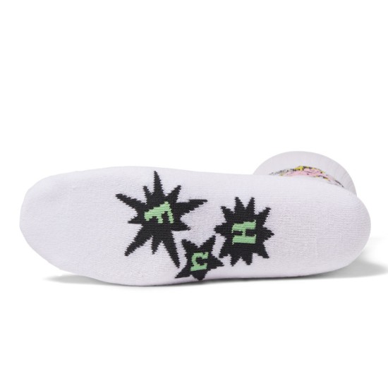 HUF Cupid Crew Sock White HUF Cupid Crew Sock White