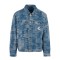 Karl Kani Ανδρικό jacket OG K Distress Camo Os Denim Jacket Μπλε