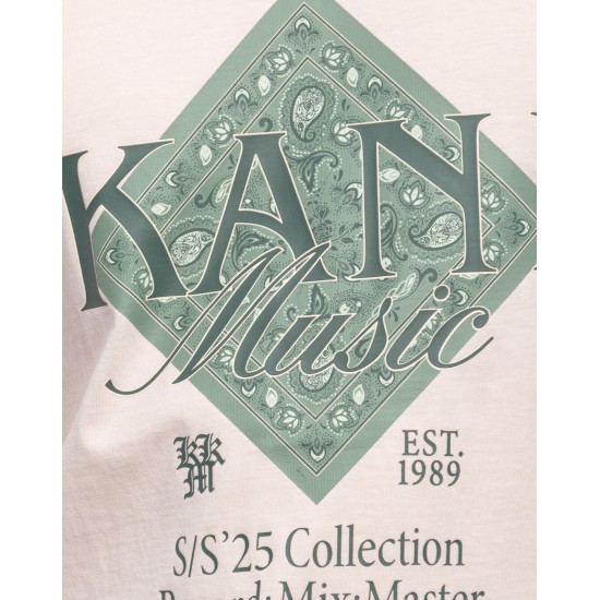 Triko Karl Kani - Kani Music Paisley Print T-Shirt - White