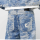 OG K DISTRESS CAMO FIVE POCKET DENIM MEDIUM BLUE OG K DISTRESS CAMO FIVE POCKET DENIM MEDIUM BLUE