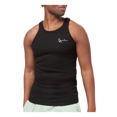 Karl Kani Chest Signature Essential Waffle Tanktop Μαύρο Karl Kani Chest Signature Essential Waffle Tanktop Μαύρο