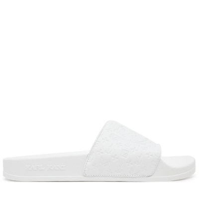 Karl Kani Pool Slide PRM Άσπρο Karl Kani Pool Slide PRM Άσπρο