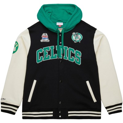 M&N Midweight Hooded Fleece Jacket - Boston Celtics M&N Midweight Hooded Fleece Jacket - Boston Celtics