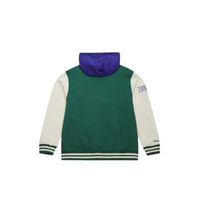 MITCHELL & NESS NOSTALGIA CO. Μπουφάν NBA COURTSIDE FLEECE BUTTON FRONT VINTAGE LOGO BUCKS - ΠΡΑΣΙΝΟ MITCHELL & NESS NOSTALGIA CO. Μπουφάν NBA COURTSIDE FLEECE BUTTON FRONT VINTAGE LOGO BUCKS - ΠΡΑΣΙΝΟ