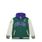 MITCHELL & NESS NOSTALGIA CO. Μπουφάν NBA COURTSIDE FLEECE BUTTON FRONT VINTAGE LOGO BUCKS - ΠΡΑΣΙΝΟ
