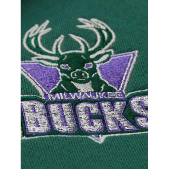 MITCHELL & NESS NOSTALGIA CO. Μπουφάν NBA COURTSIDE FLEECE BUTTON FRONT VINTAGE LOGO BUCKS - ΠΡΑΣΙΝΟ MITCHELL & NESS NOSTALGIA CO. Μπουφάν NBA COURTSIDE FLEECE BUTTON FRONT VINTAGE LOGO BUCKS - ΠΡΑΣΙΝΟ