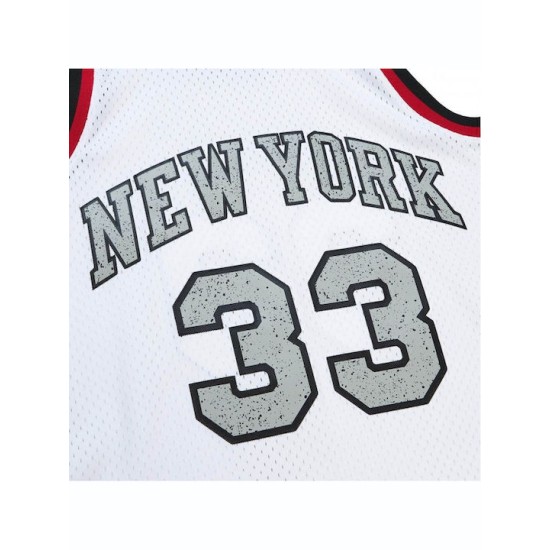 Mitchell & Ness Nba New York Knicks Patrick Ewing 1991 Cracked Cement Swingman Jersey 