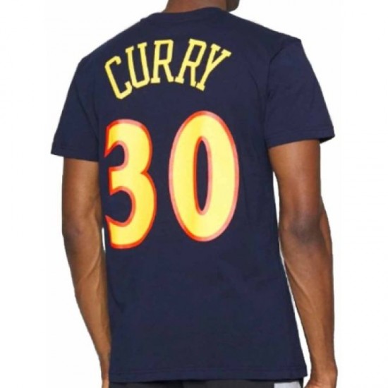 Mitchell & Ness Stephen Curry Golden State Warriors Tee Μπλε Mitchell & Ness Stephen Curry Golden State Warriors Tee Μπλε