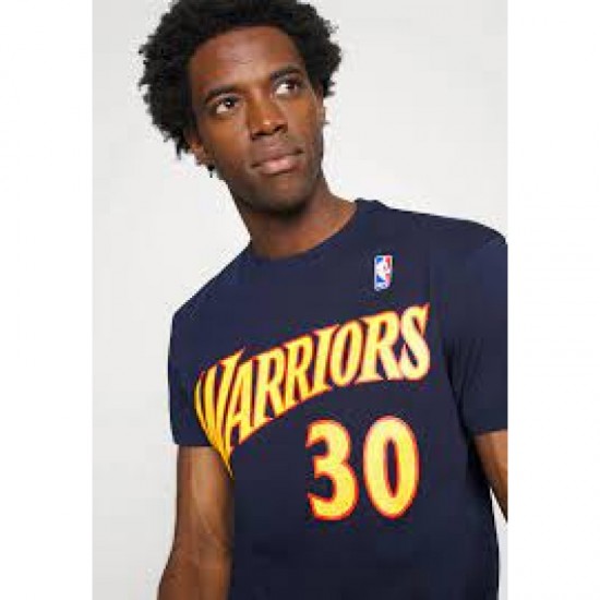Mitchell & Ness Stephen Curry Golden State Warriors Tee Μπλε Mitchell & Ness Stephen Curry Golden State Warriors Tee Μπλε