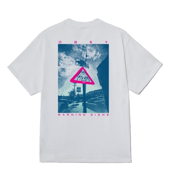 Obey Warning Sign Tee Obey Warning Sign Tee