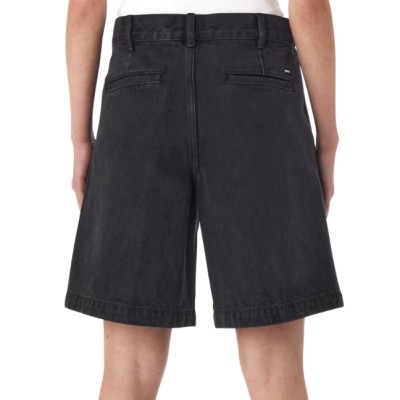Obey Ανδρική Βερμούδα Τζιν Faded Black