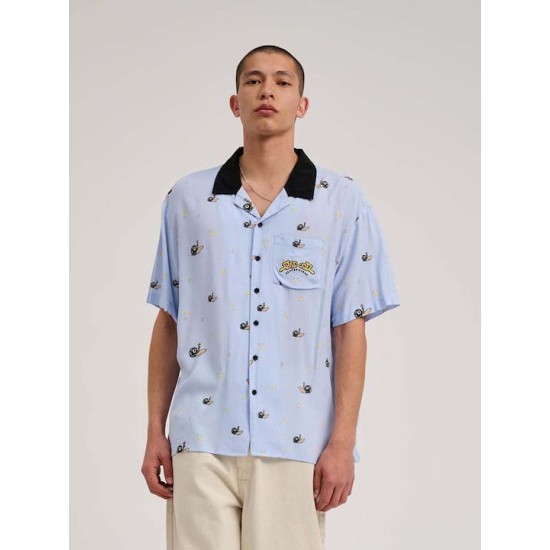 Santa Cruz Κοντομάνικο Πουκάμισο Fresh Blue, Γαλάζιο Santa Cruz Κοντομάνικο Πουκάμισο Fresh Blue, Γαλάζιο