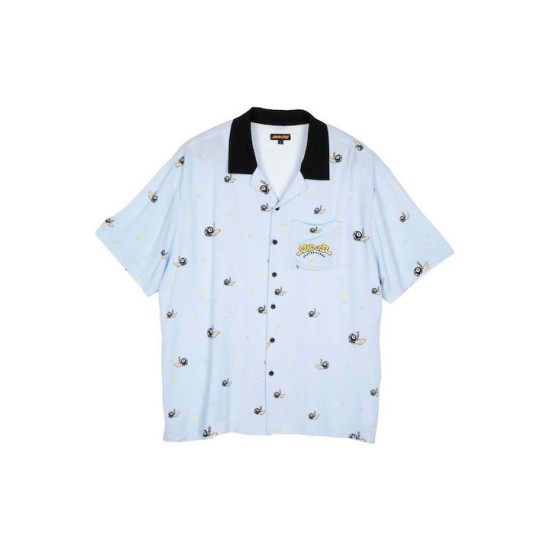 Santa Cruz Κοντομάνικο Πουκάμισο Fresh Blue, Γαλάζιο Santa Cruz Κοντομάνικο Πουκάμισο Fresh Blue, Γαλάζιο