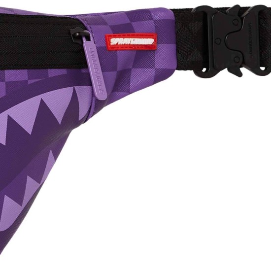 SPRAYGROUND PURPLE SHARK SHARKS IN PARIS SAVVY CROSSBODY BAG Μωβ SPRAYGROUND PURPLE SHARK SHARKS IN PARIS SAVVY CROSSBODY BAG Μωβ