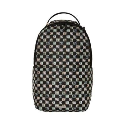 Sprayground Checks Cashed Dlxsv Backpack Μαύρο Sprayground Checks Cashed Dlxsv Backpack Μαύρο