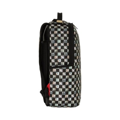Sprayground Checks Cashed Dlxsv Backpack Μαύρο Sprayground Checks Cashed Dlxsv Backpack Μαύρο