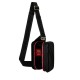 Sprayground The Hero Printed Zipper Hard-Shell Crossbody Bag Μαύρο