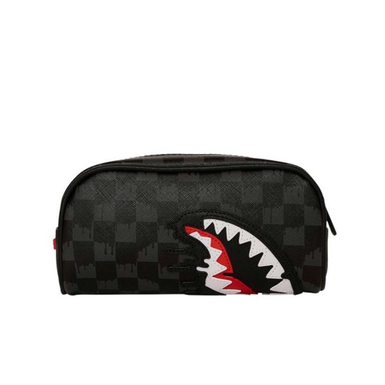 Sprayground Dripping Sharks In Paris Pencil Pouch Mαύρο Sprayground Dripping Sharks In Paris Pencil Pouch Mαύρο