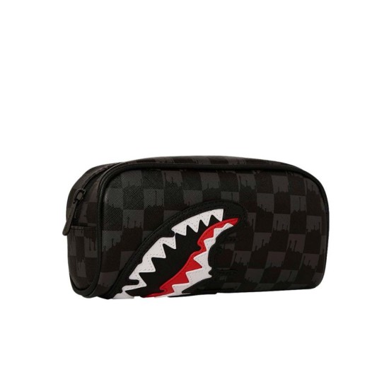 Sprayground Dripping Sharks In Paris Pencil Pouch Mαύρο Sprayground Dripping Sharks In Paris Pencil Pouch Mαύρο