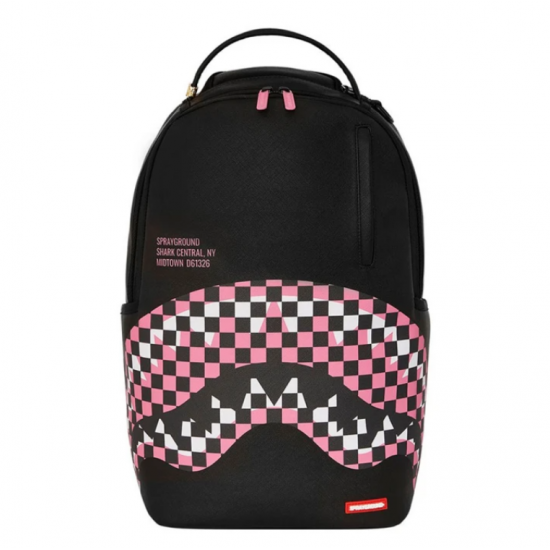 SPRAYGROUND SHARK CENTRAL BREAKUP CHECK SORBET GREY BACKPACK SPRAYGROUND SHARK CENTRAL BREAKUP CHECK SORBET GREY BACKPACK