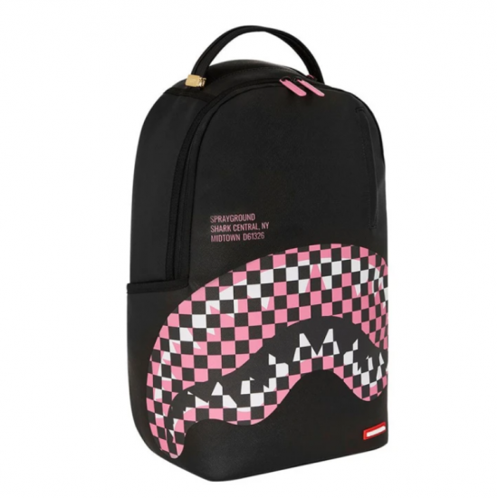 SPRAYGROUND SHARK CENTRAL BREAKUP CHECK SORBET GREY BACKPACK SPRAYGROUND SHARK CENTRAL BREAKUP CHECK SORBET GREY BACKPACK