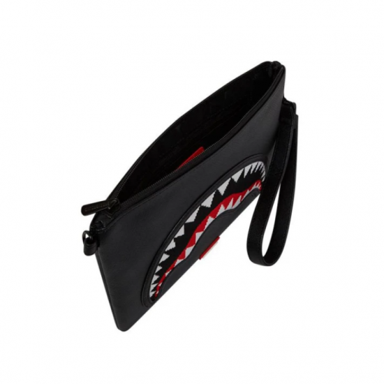SPRAYGROUND FLY KNIT MOUTH CROSSOVER CLUTCH BAG SPRAYGROUND FLY KNIT MOUTH CROSSOVER CLUTCH BAG