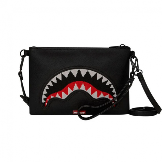 SPRAYGROUND FLY KNIT MOUTH CROSSOVER CLUTCH BAG SPRAYGROUND FLY KNIT MOUTH CROSSOVER CLUTCH BAG