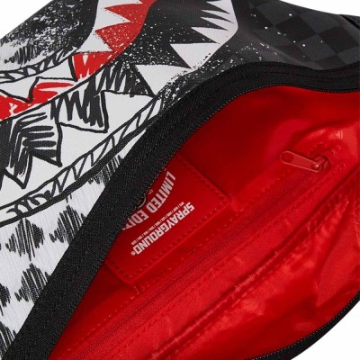 Sprayground Mix & Match Scribble Waist Bag Μαύρο Sprayground Mix & Match Scribble Waist Bag Μαύρο