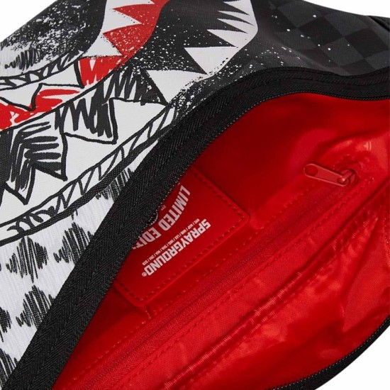 Sprayground Mix & Match Scribble Waist Bag Μαύρο Sprayground Mix & Match Scribble Waist Bag Μαύρο