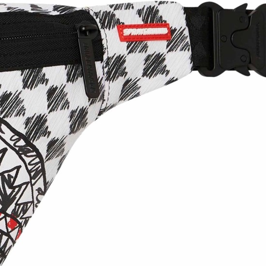 Sprayground Mix & Match Scribble Waist Bag Μαύρο Sprayground Mix & Match Scribble Waist Bag Μαύρο