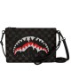 SprayGround Dripping Sharks in Paris crossbody clutch Mαύρο SprayGround Dripping Sharks in Paris crossbody clutch Mαύρο