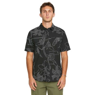 Volcom Floral Stealth Κοντομάνικο Πουκάμισο σε Κανονική Γραμμή Floral Stealth