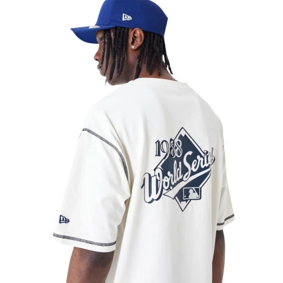 New Era LA Dodgers MLB World Series Oversized T-Shirt Άσπρο