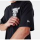 New Era Brooklyn Nets NBA Script Black Oversized T-Shirt Μαύρο