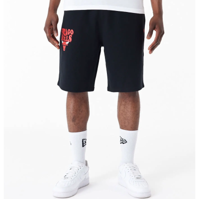 New Era NBA CHICAGO BULLS SCRIPT OS SHORTS BLACK Μαύρο New Era NBA CHICAGO BULLS SCRIPT OS SHORTS BLACK Μαύρο