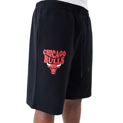 New Era NBA CHICAGO BULLS SCRIPT OS SHORTS BLACK Μαύρο New Era NBA CHICAGO BULLS SCRIPT OS SHORTS BLACK Μαύρο
