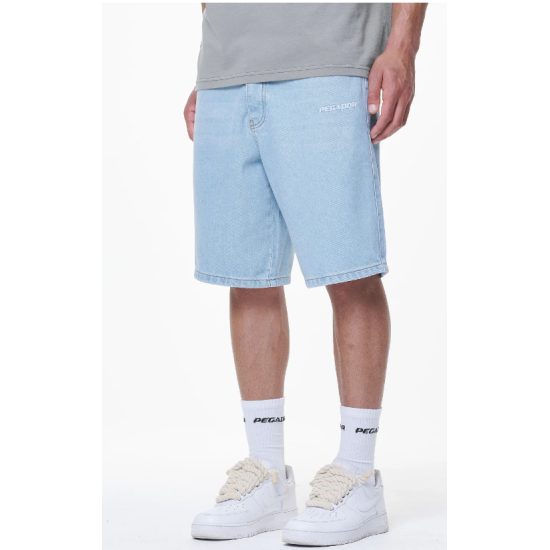 EARL JEANS SHORTS WASHED LIGHT BLUE EARL JEANS SHORTS WASHED LIGHT BLUE