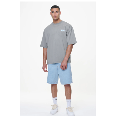 EARL JEANS SHORTS WASHED LIGHT BLUE