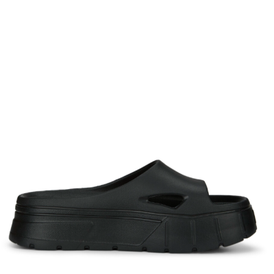 Puma Mayze Stack Injex Wns Slides Μαύρο Puma Mayze Stack Injex Wns Slides Μαύρο