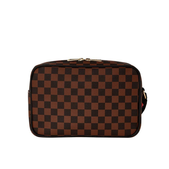 SPRAYGROUND Men Sharks In Paris Lenticular Chomp Toiletry Brick - BROWN/BLACK - 910B6525NSZ