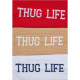 KARL KANI THUG LIFE 3-PAIRS SOCKS UNISEX ΚΑΛΤΣΕΣ POLYESTER/ELASTANE – WHITE/RED/BEIGE