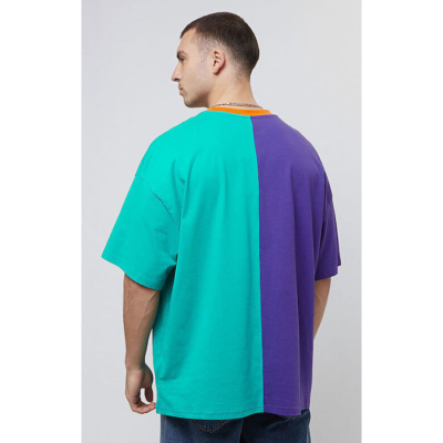 Karl Kani KKJ Block Boxy Tee Petrol/Purple